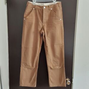 Topo Designs Tan Canvas High Waist Cropped Pants